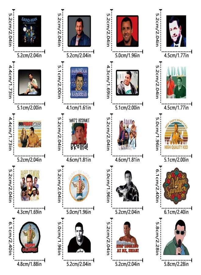 YEESACG 61pcs Sandler Romantic Aesthetics Retro Funny Stickers Pop Kawaii Pack | Vsco Funny Cool Deacls Graffiti Stickers Vinyl for Water Bottle Skateboard Luggage Laptop - Image 2